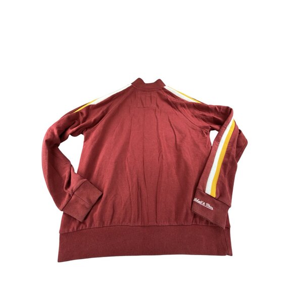 Cleveland Cavaliers Jacket Hardwood Classics Red Mitchell & Ness Sz L Basketball - Picture 3 of 8